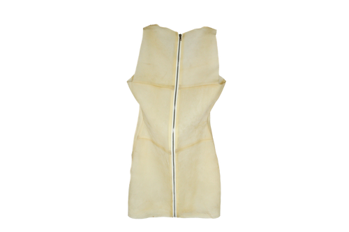 Translucent Leather Shift Dress