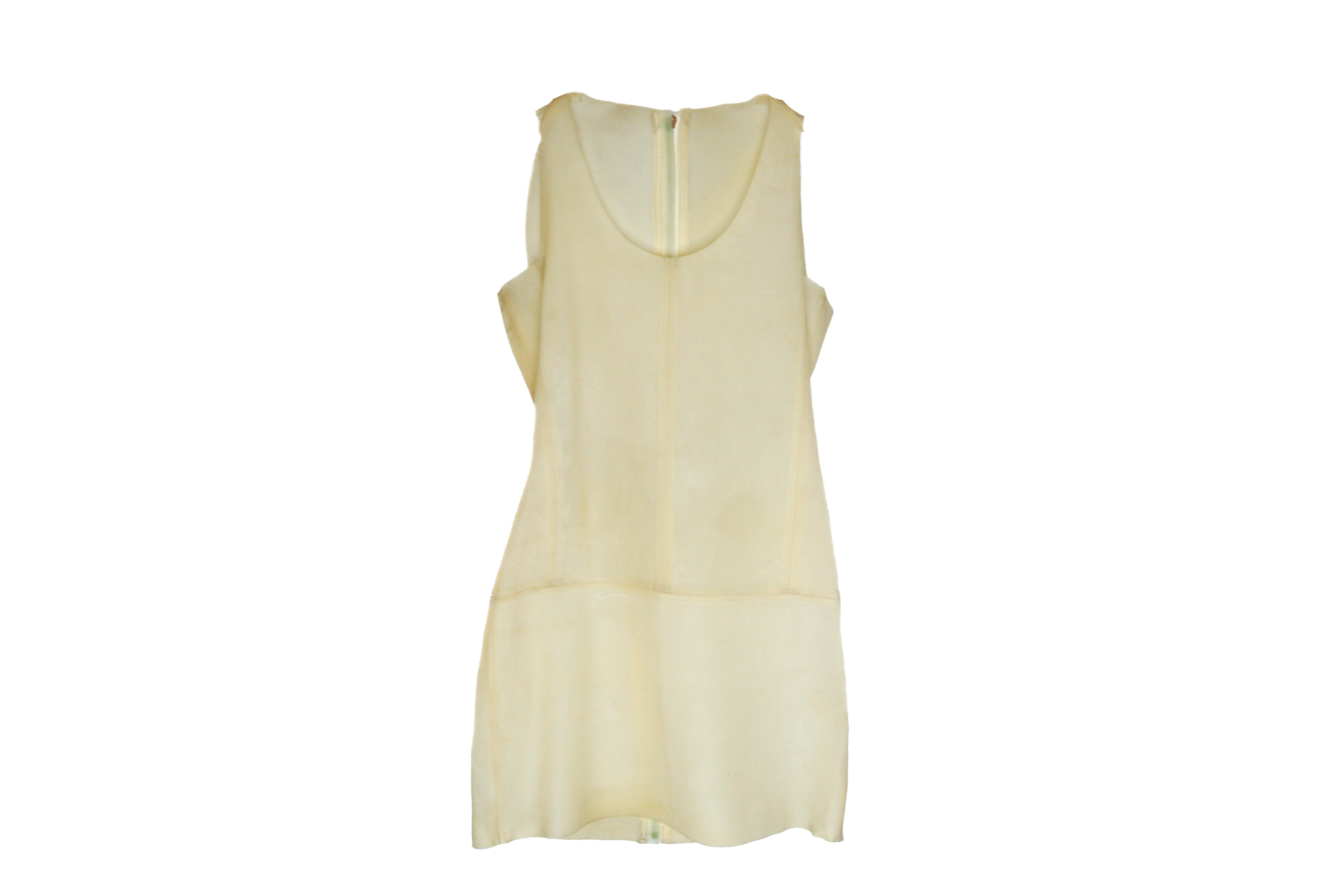 Translucent Leather Shift Dress