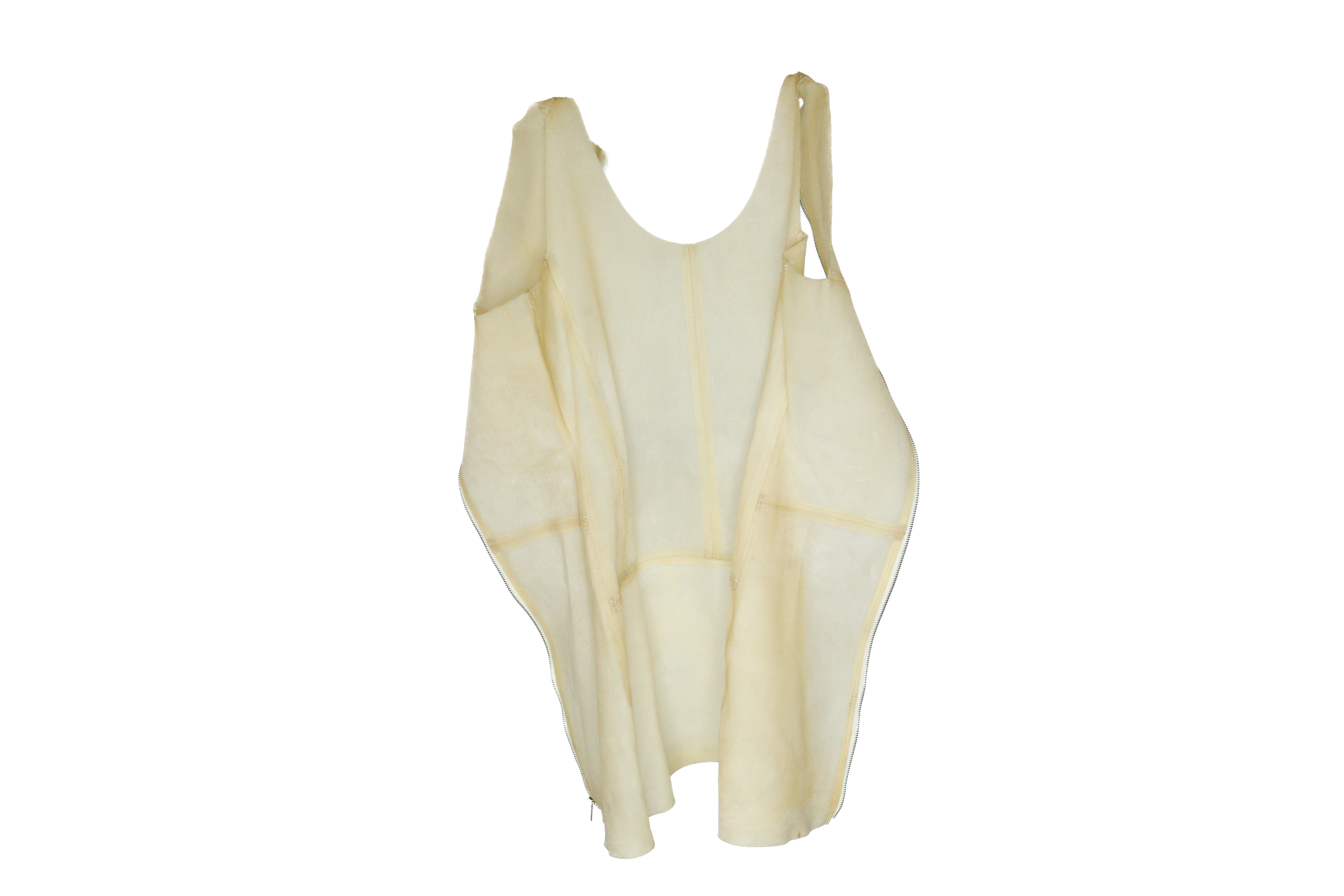 Translucent Leather Shift Dress